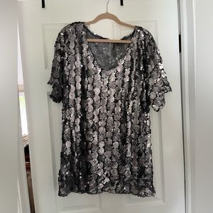 Free People Sequin “T-Shirt” Dress